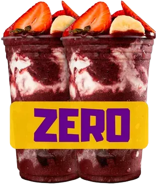2 Copos Açaí 300ml ZERO